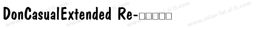 DonCasualExtended Re字体转换